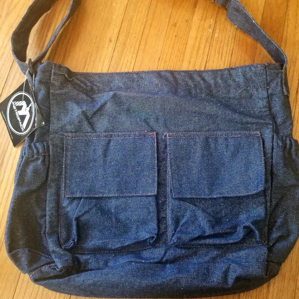 Denim Shoulder Crossbody Purse Messenger Bag NWTO